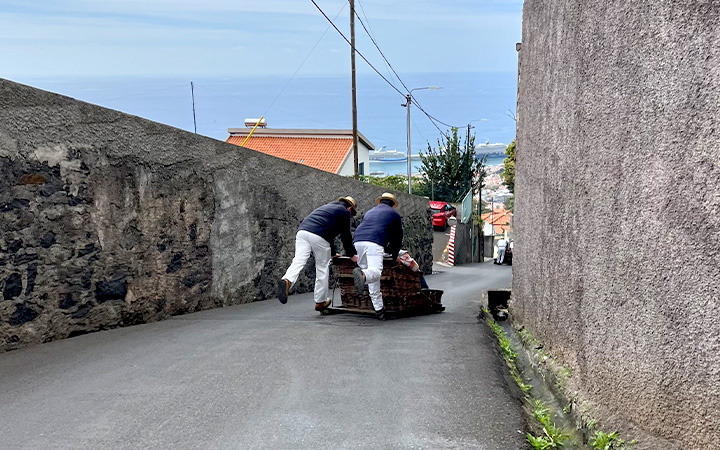 In den Straßen Funchals auf Madeira