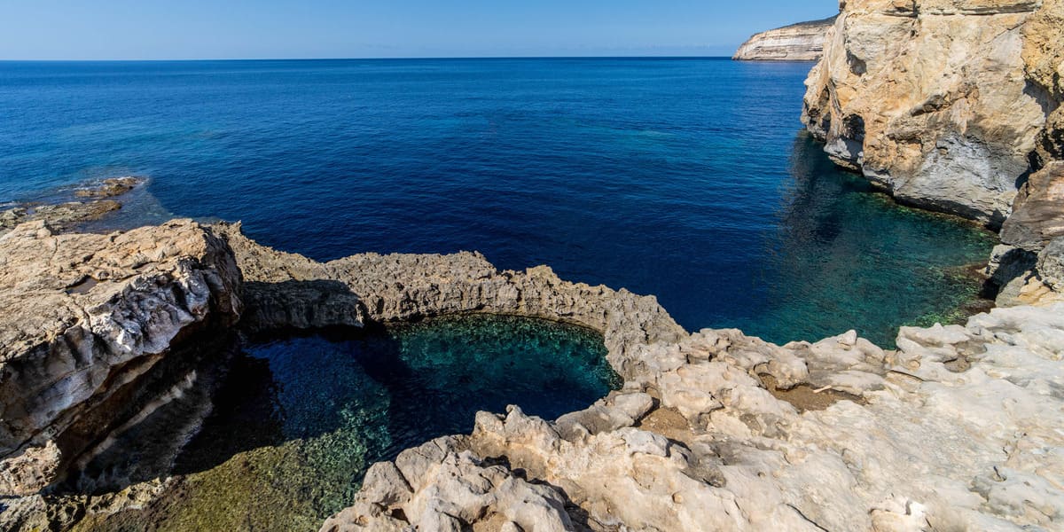 Dwejra Bucht auf Gozo